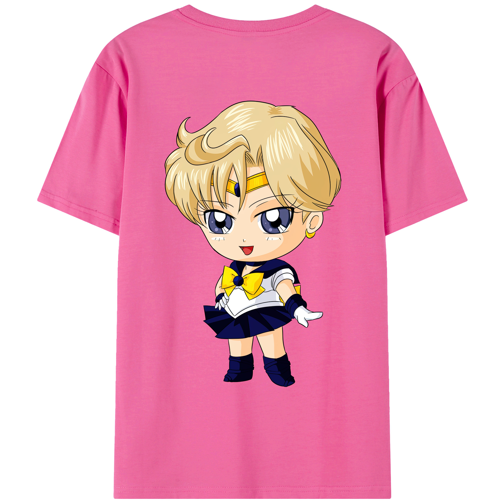 （画像用） 美少女戦士セーラームーン 天王はるか Sailor Moon Tenoh Haruka レディース半袖Tシャツ(バックプリント)